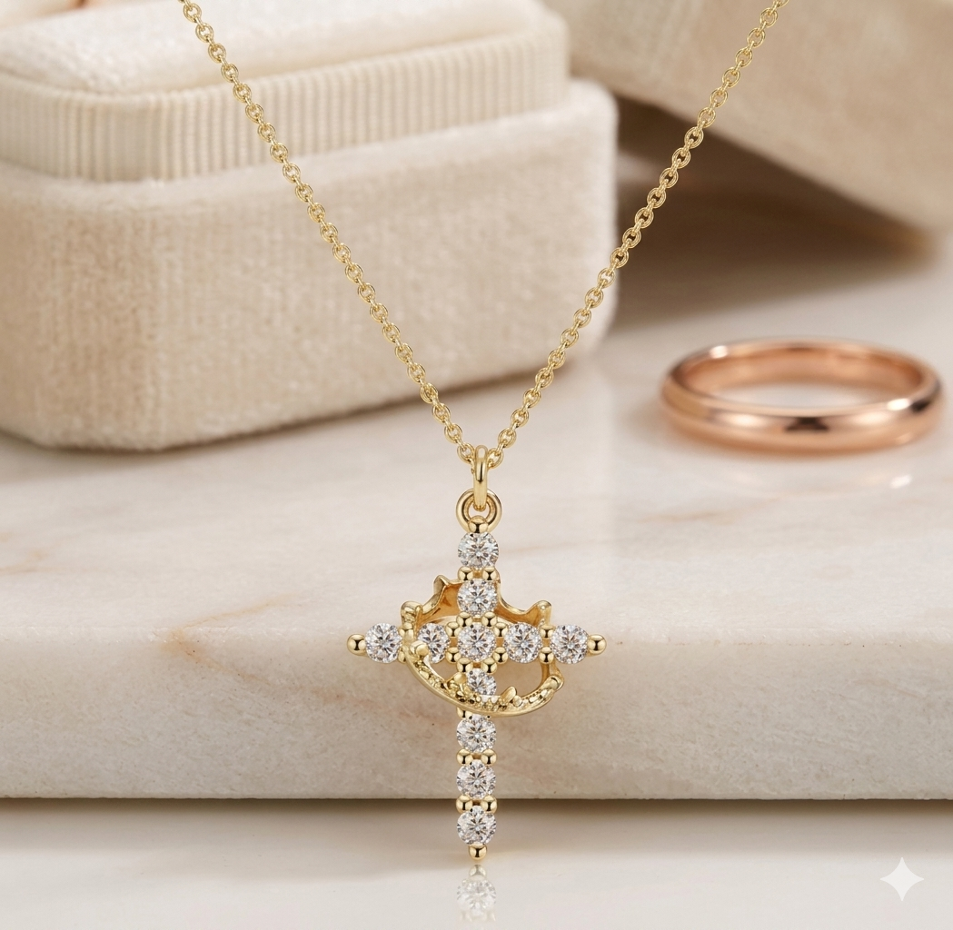 Collar Cruz Brillante - Brilla con tu fe