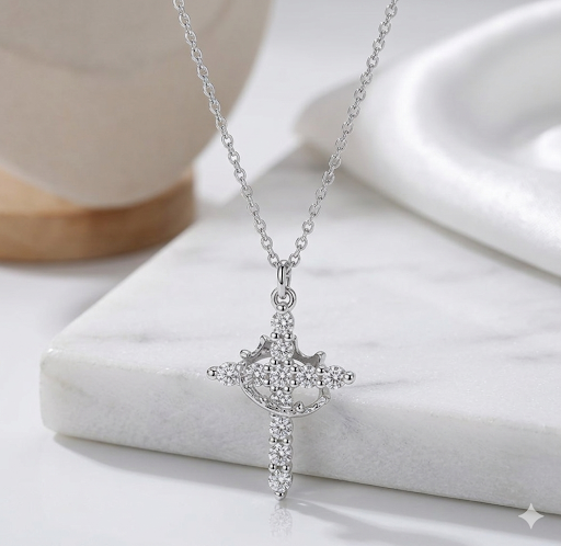 Collar Cruz Brillante - Brilla con tu fe